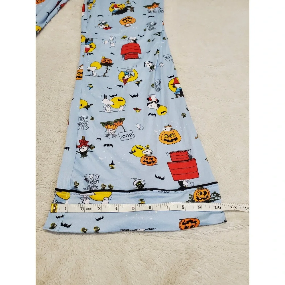 Beauty Sleep Social x Peanuts Snoopy Pumpkin Halloween Pajama Top‎ Pants Set XL
